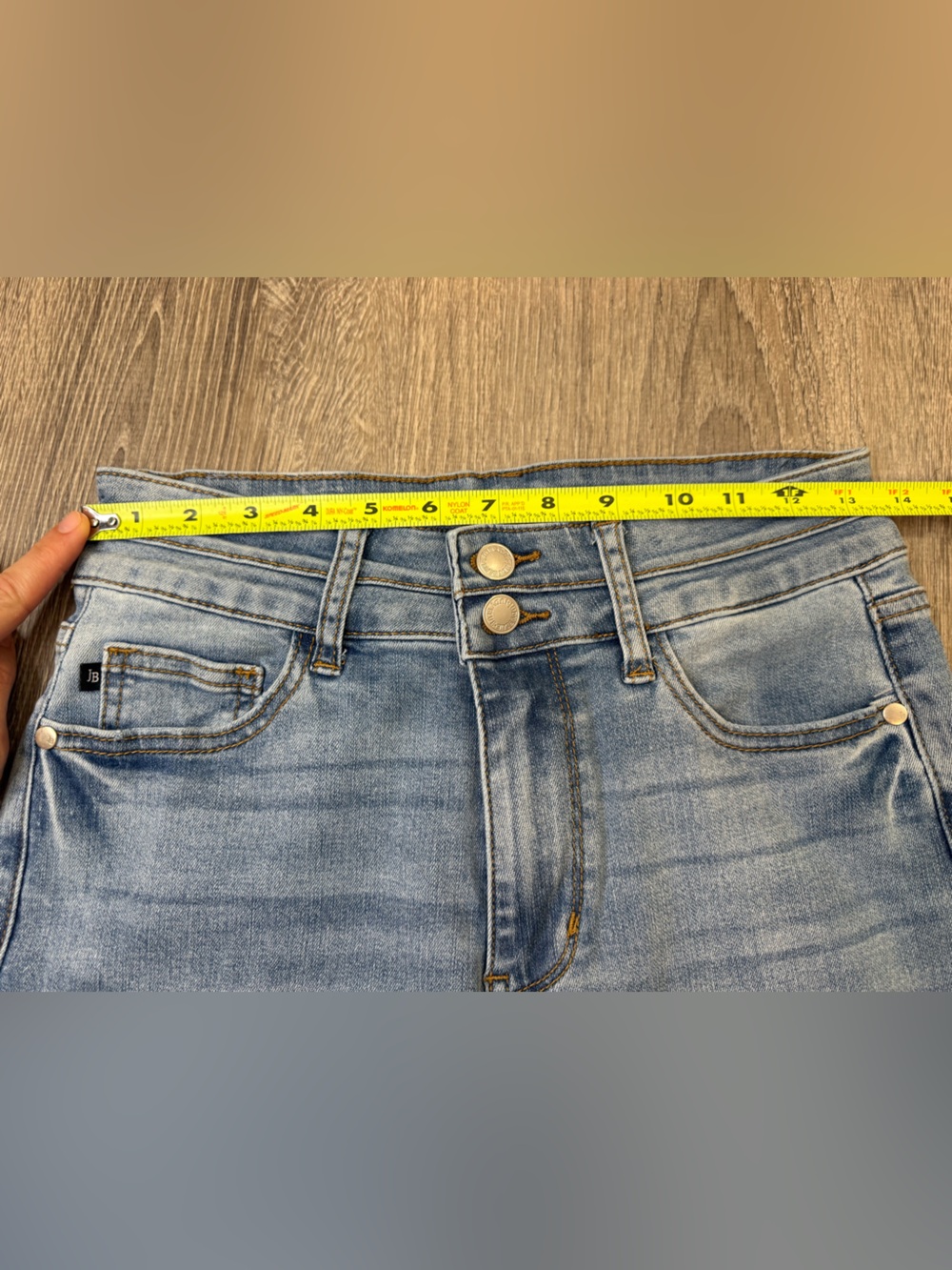Judy Blue Cool Runnings Wide Leg Crop Jeans Size 5/27 - Picture 5 of 10